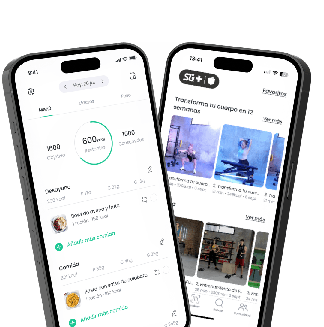 MyRealFood Plus menu preview