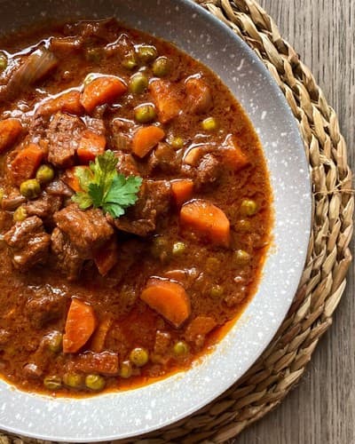 Guiso de ternera con verduras