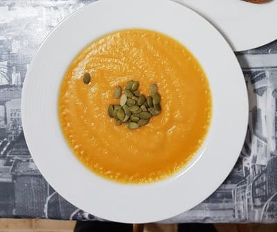 Crema de zanahoria y calabaza